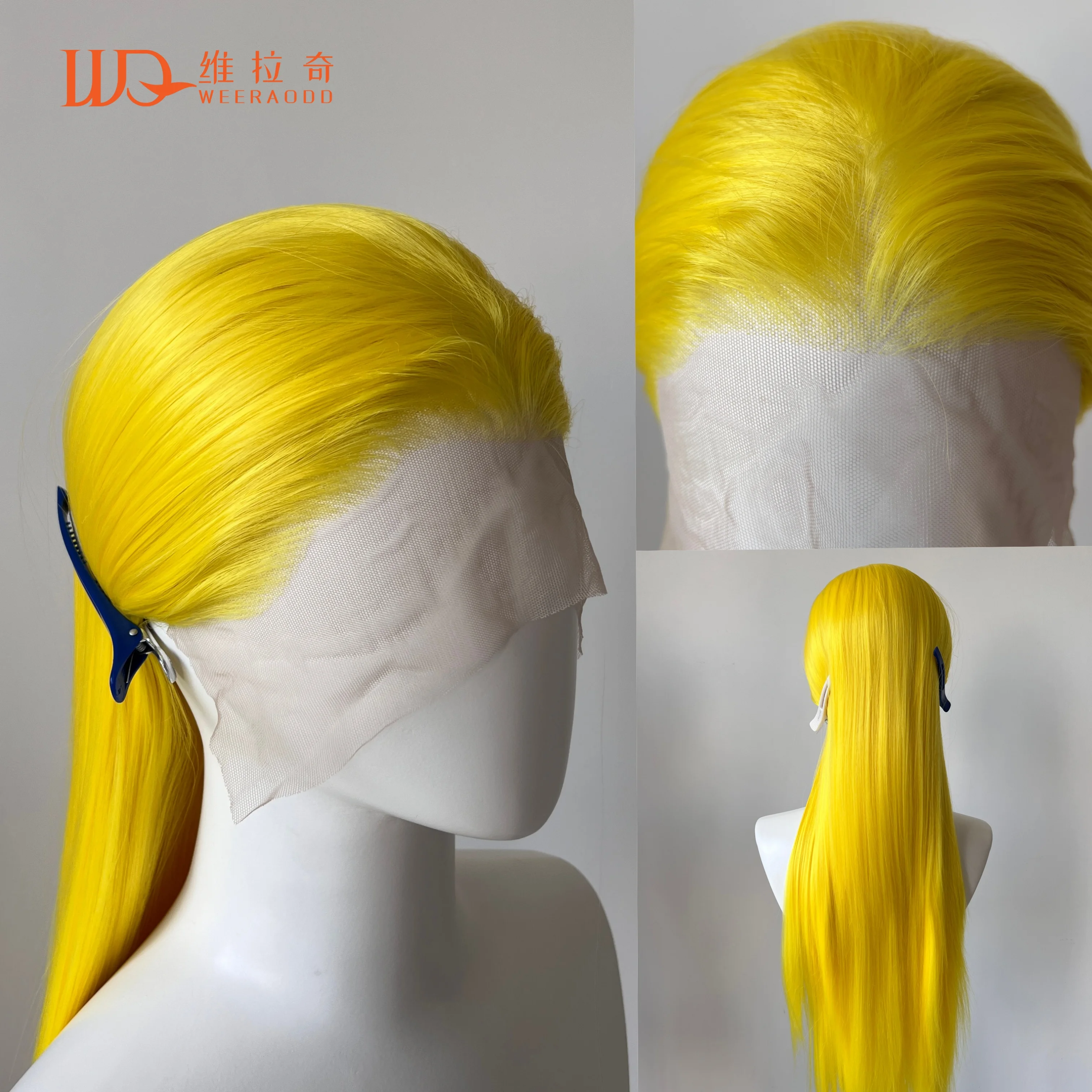 

Светло-желтые синтетические парики спереди для чернокожих женщин, 26-дюймовые длинные прямые бесклеевые парики, серые термостойкие парики, свободная часть