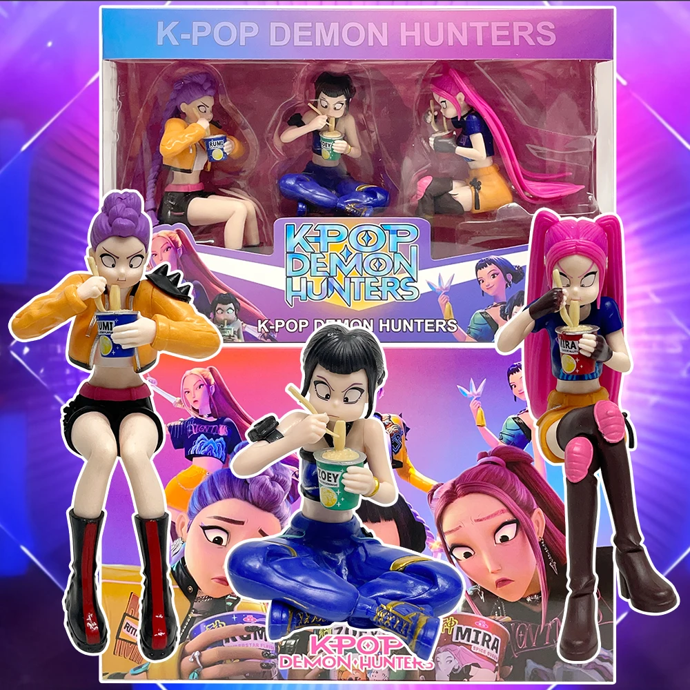 2026 novo kpop diabo caçador rumi zoe mira anime policloruro personagem coleção bugigangas de mesa presentes de ano novo das crianças