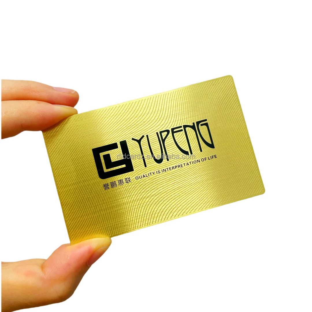 Customized inquiry Factory Price Custom Gold Metal Business Cards Laser Cut Brush Matt Business Card Metal - Image 3