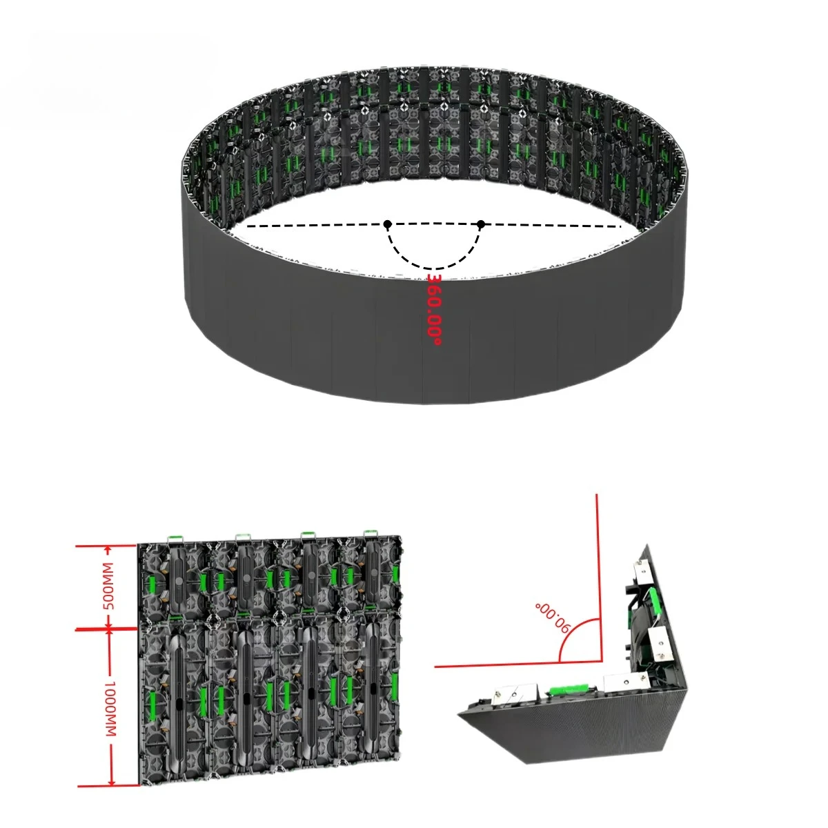 Pantallas Led Para Publicidad Exterior Stage Events Video Wall LED Rental Display Screen P4.81 P3.91 P2.6 P1.9 P3 500*500/1000mm