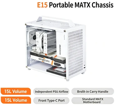 A4 Portable Mini Computer Chassis Hand‑held Support M‑ATX ITX Mainboard Dual‑Tower Cooler Large PSU Compact Desktop PC Case