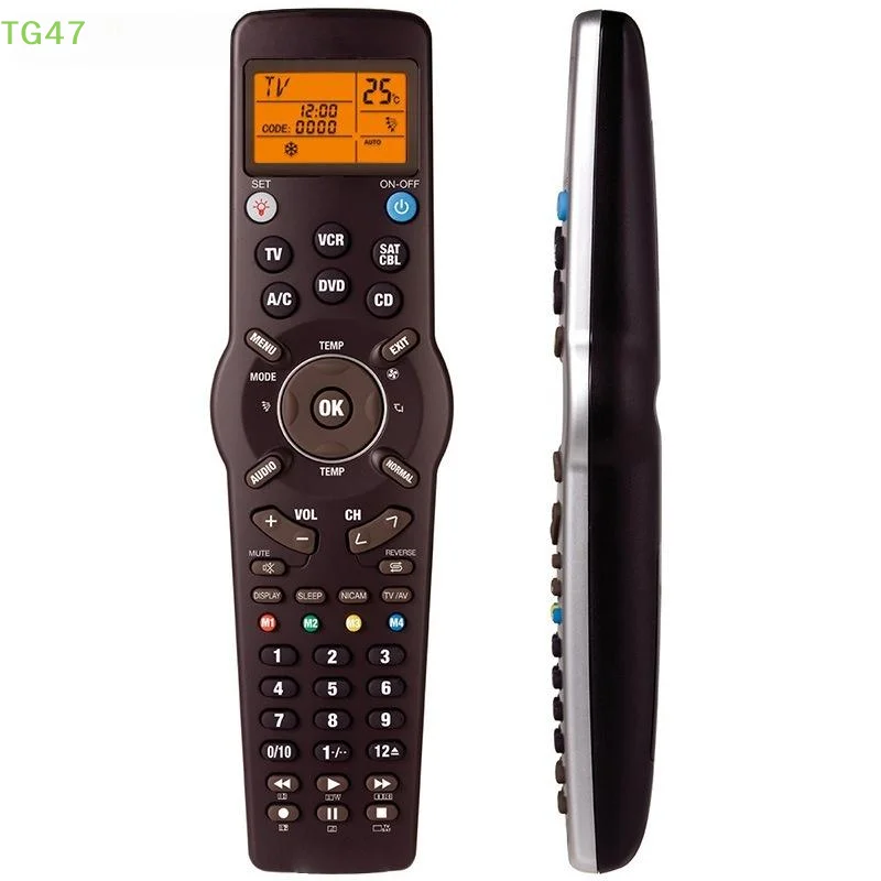 【LS】1Pcs Smart Universal Remote Control For TV/TXT DVD CD VCR SAT/CABLE And A/C RM-991 6 In 1 Learning Infrared Controller
