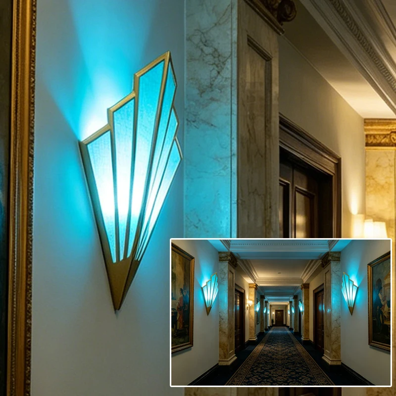 Modern Wall Light Simple Creative Wall Sconces Bedroom Aisle Living Room Wall Lamp (Pack of 2)