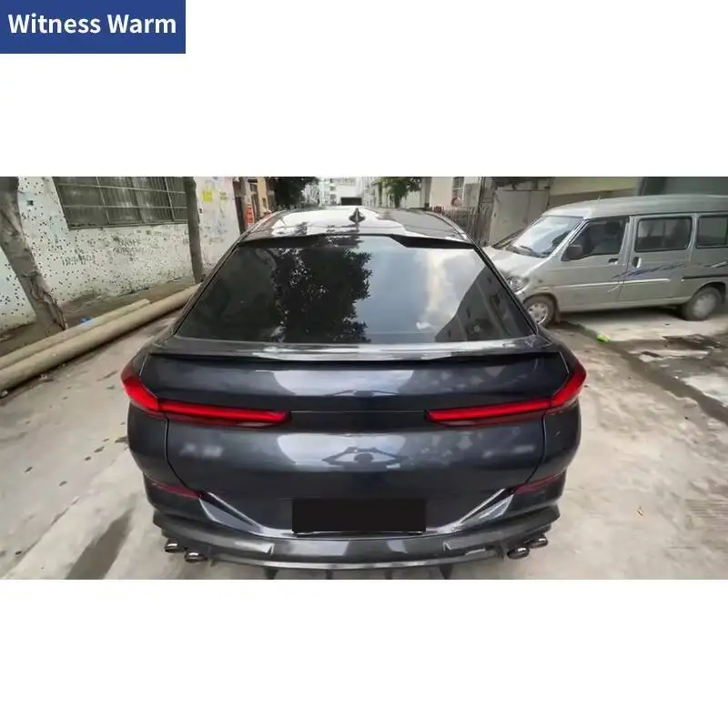 Real Carbon Fiber FRP Car Rear Wing Trunk Lip Spoilers For BMW G06 X6 2019 2020 2021 2022 PRO style