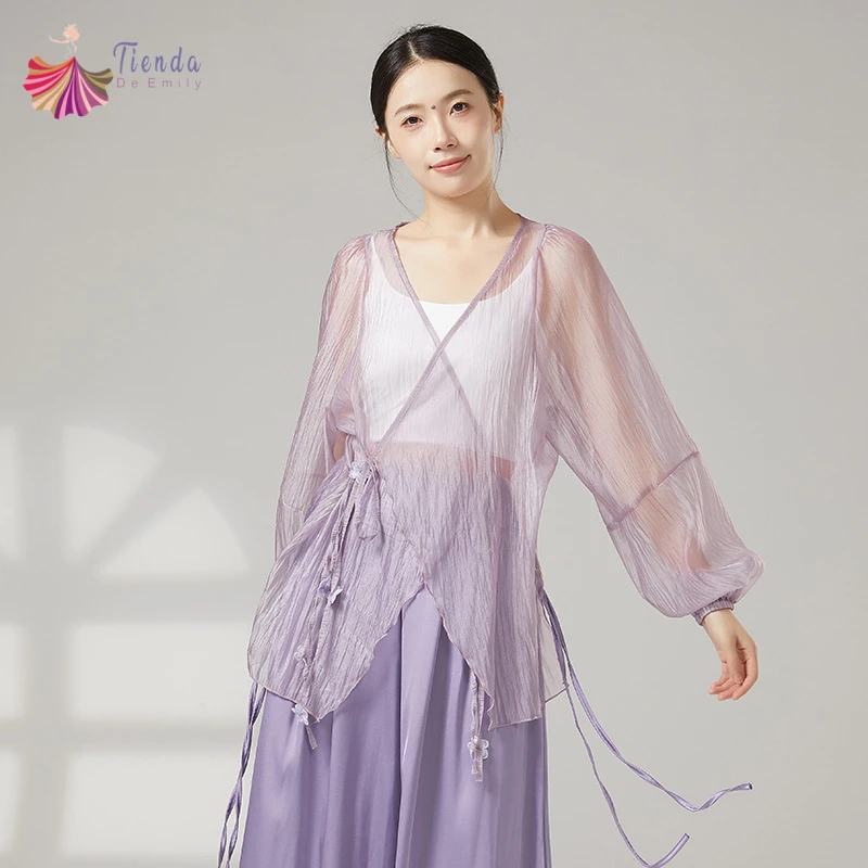 top-de-danca-moderna-feminino-blusa-manga-longa-com-decote-em-v-gaze-camisa-folclorica-desempenho-pura-faixas-flutuantes-amarradas-roupas-de-treinamento-lyrica