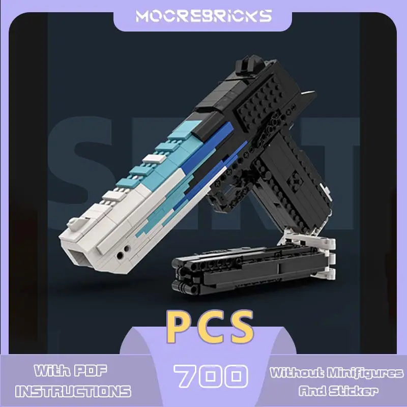 

Handgun Series Desert Eagle Model MOC Popular Military Weapons Building Blocks Technology Bricks Children's Birthday Gift