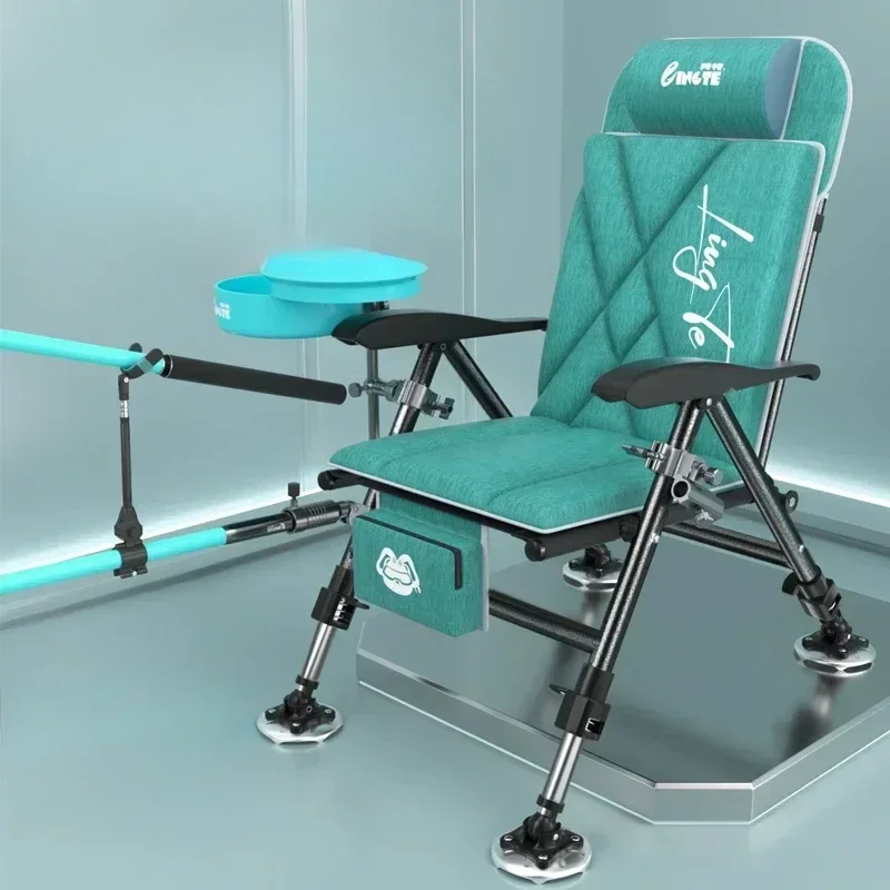 All-Terrain Stool, European Fishing Chair, Specialized Fishing Gear, Reclining Sleeping Bed, Portable Aluminum Magnesium