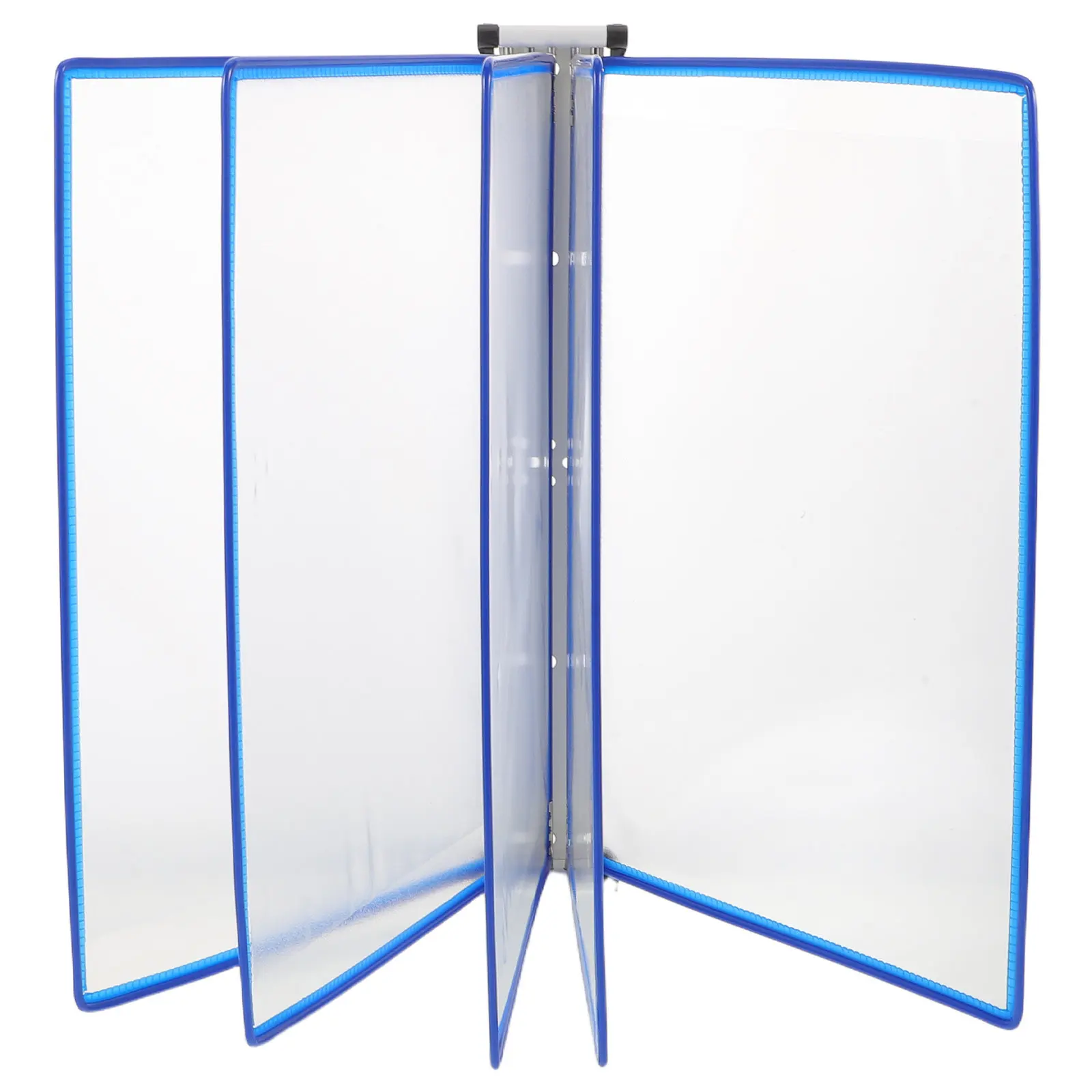 

Wall Mounted Document Display Rack 5 Easy-Access Binder Panels Office Display Organizer Reference Holder for Classroom Study