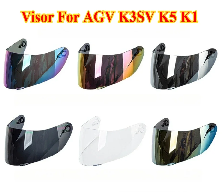 Helmets Visors for AGV K3SV K5 K1  Motorcycle HelmetOriginal Replace Extra Len Helmet Accessories