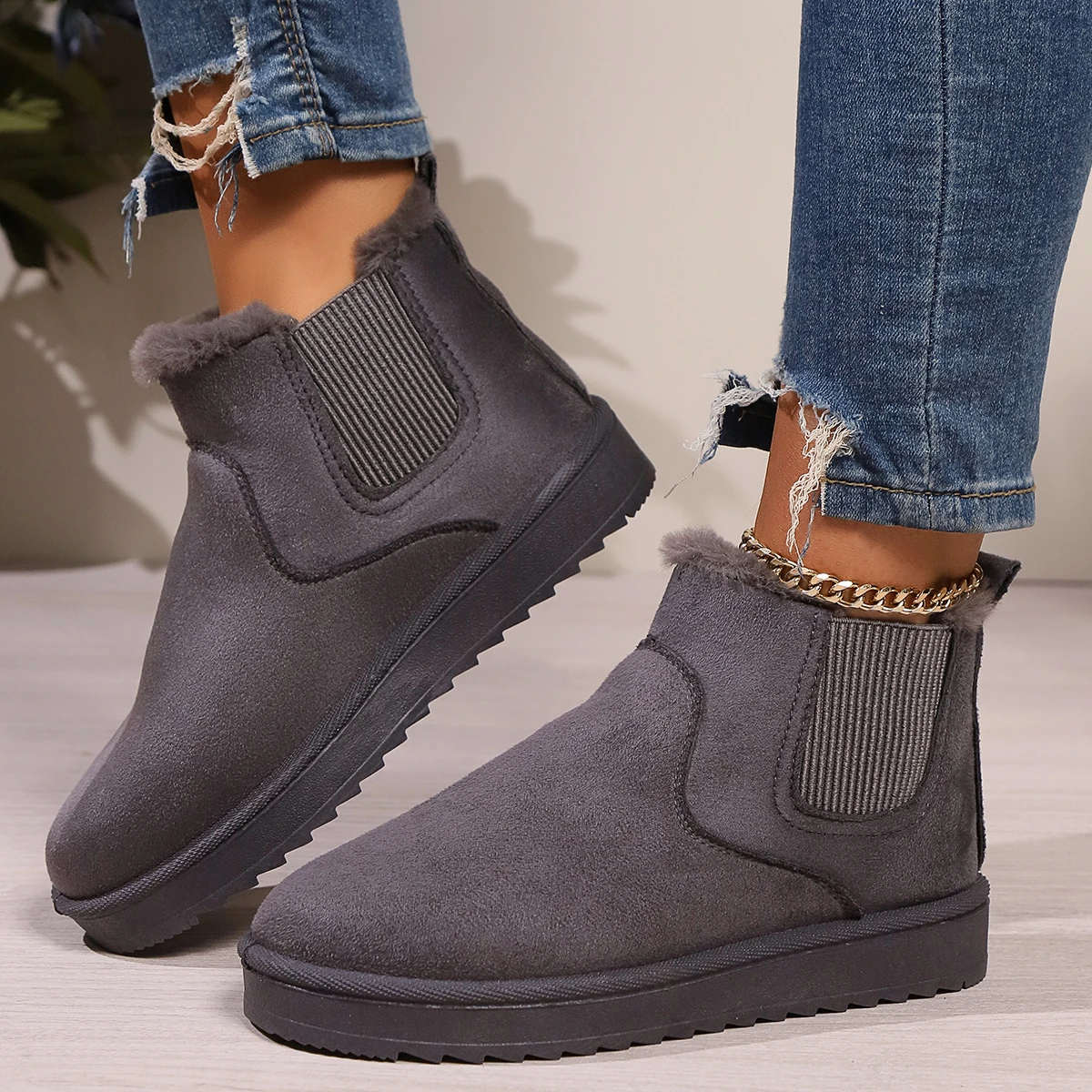 Botas informales para Mujer, zapatos cómodos De tacón alto poco profundo, punta redonda, moda De verano, 2024