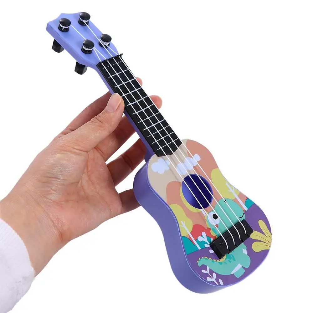 Ukulele Animale Ukulele Chitarra Giocattolo Manopola della corda regolabile 4 corde Simulazione Ukulele Giocattolo Giocabile Classica Piccola chitarra Giocattolo