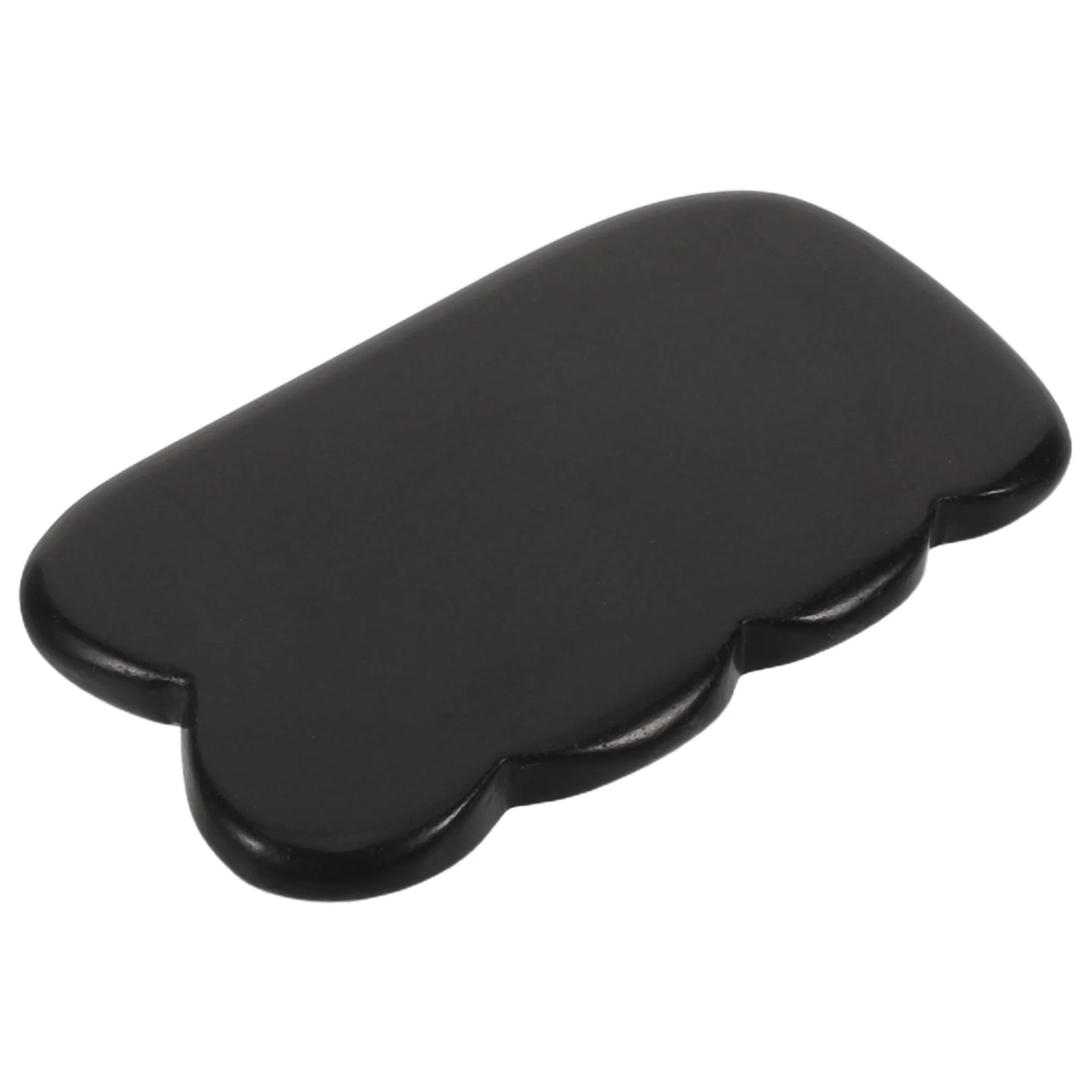 

Гладкая черная пластина Гуаша из обсидиана с двусторонними острыми краями для скребкового массажа тела, улучшения кровообращения и целостного исцеления