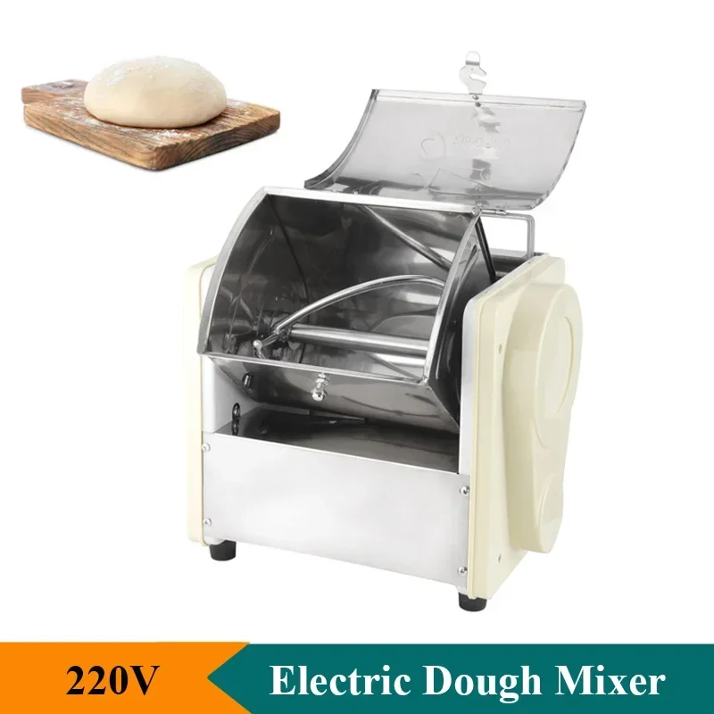 Electric  Dough Kneading Machine Stainless Steel Desktop Noodle Wonton Wrapper Dough Mixer Commercial or Home Use