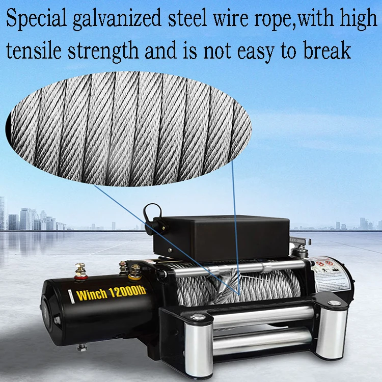 Wendy AT2000 Mini Electrical Winch Machine 12v Electric Anchor Winch 13000 Electric Lifting Winch