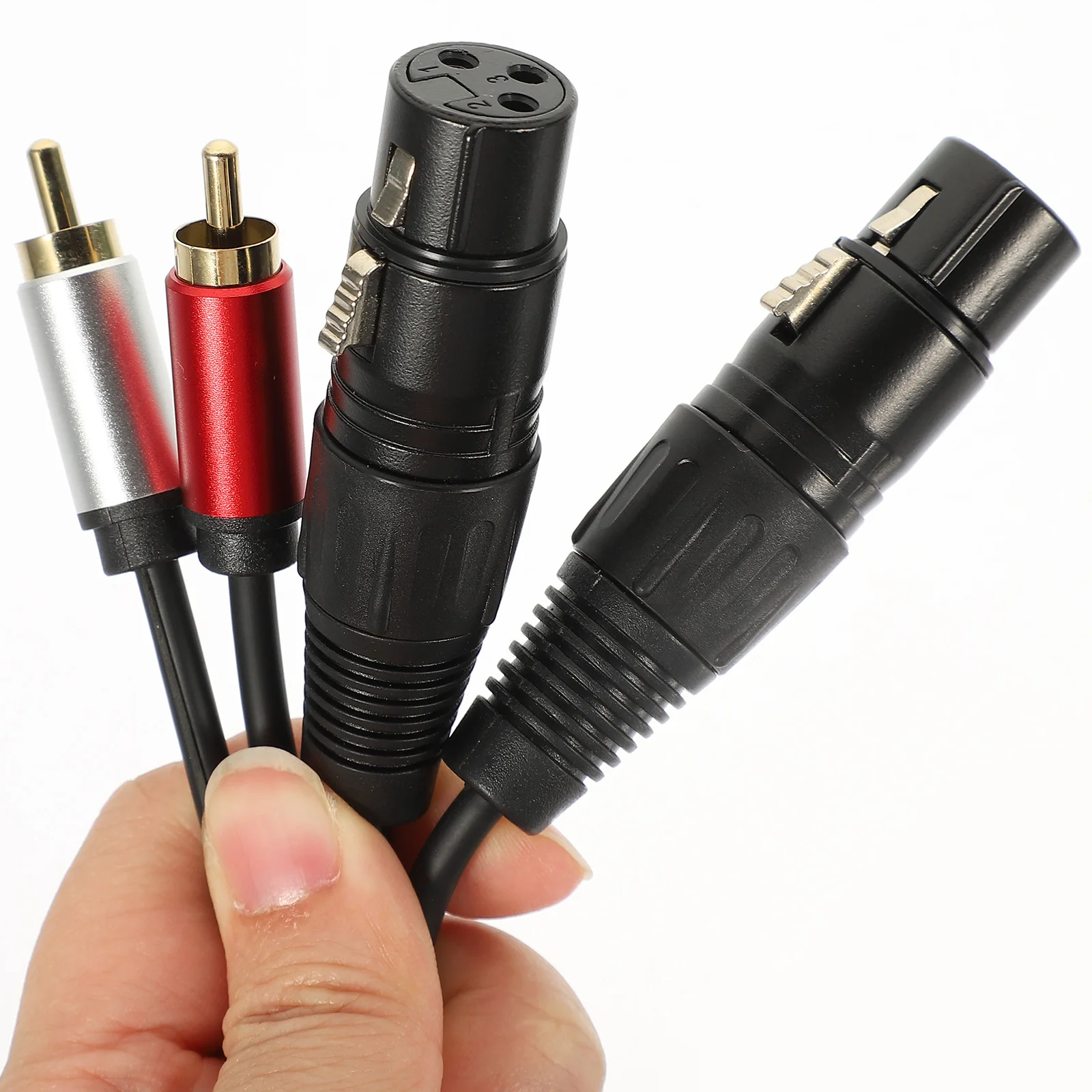 

RCA Audio Cable Bare Copper Wire PE Material Car Stereo Conversion Equipment Adapter Splitter High Quality Flexible Durable