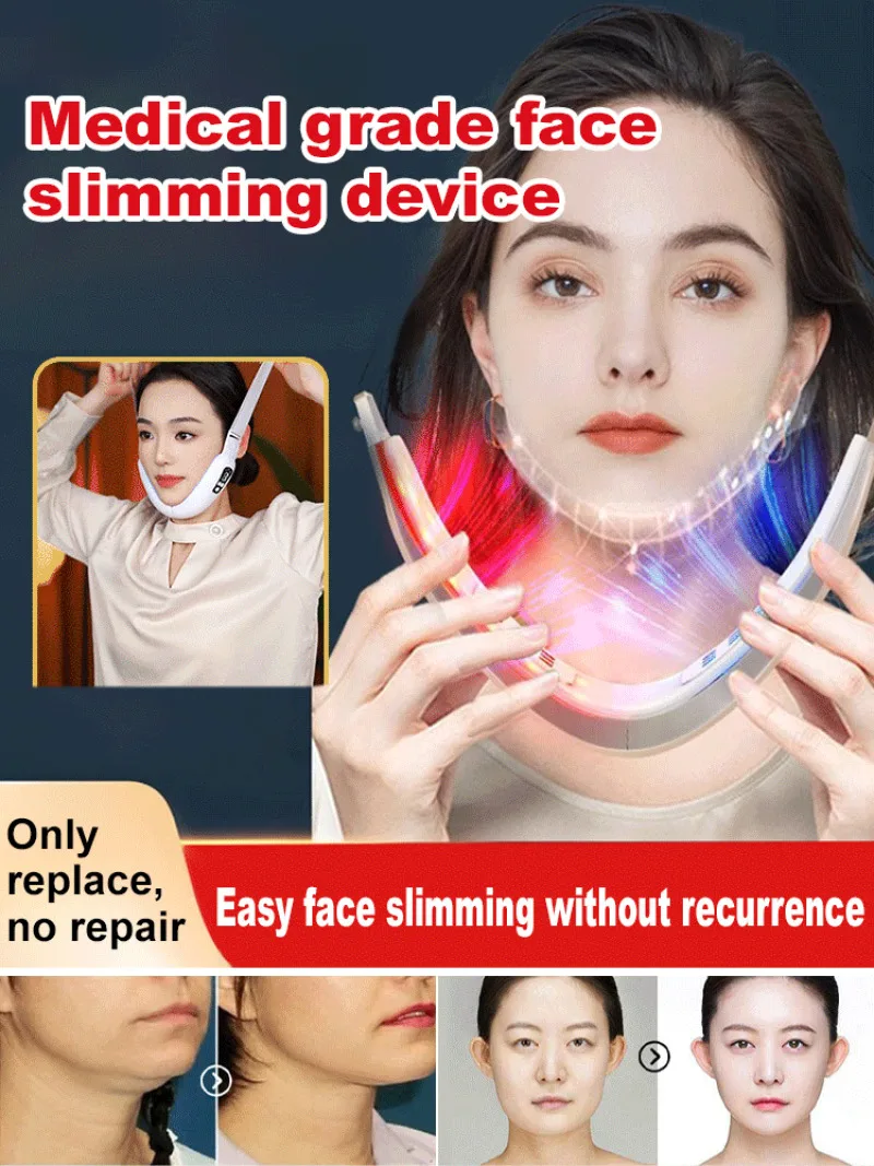 Women'S Facial Microcurrent Shaping Device V-Face Beauty Device USB Charging High-Frequency Facial Massager