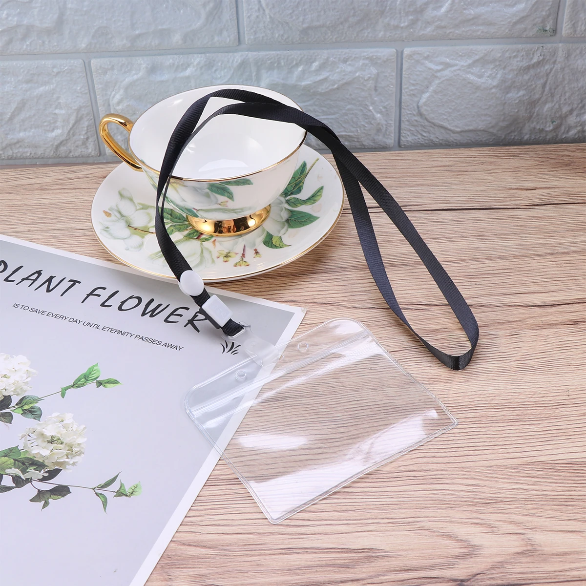 

20 Pcs ID Card Holder Clear Waterproof Transparent Badge Holders Lanyard Staff Pvc Id Badge Holder Conference Office Use