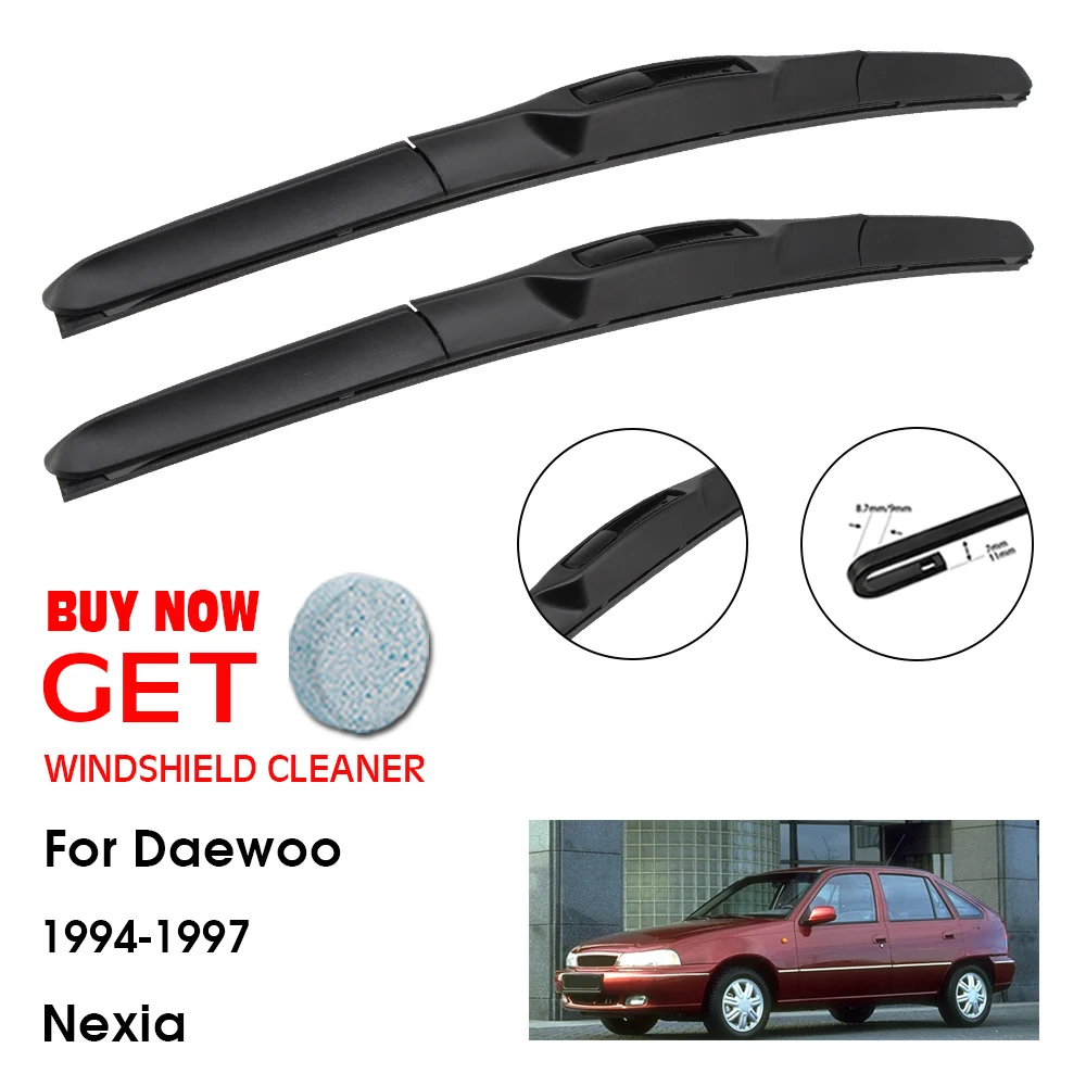 

Car Wiper Blade For Daewoo Nexia 18"+18" 1994-1997 Front Window Washer Windscreen Windshield Wipers Blades Accessories