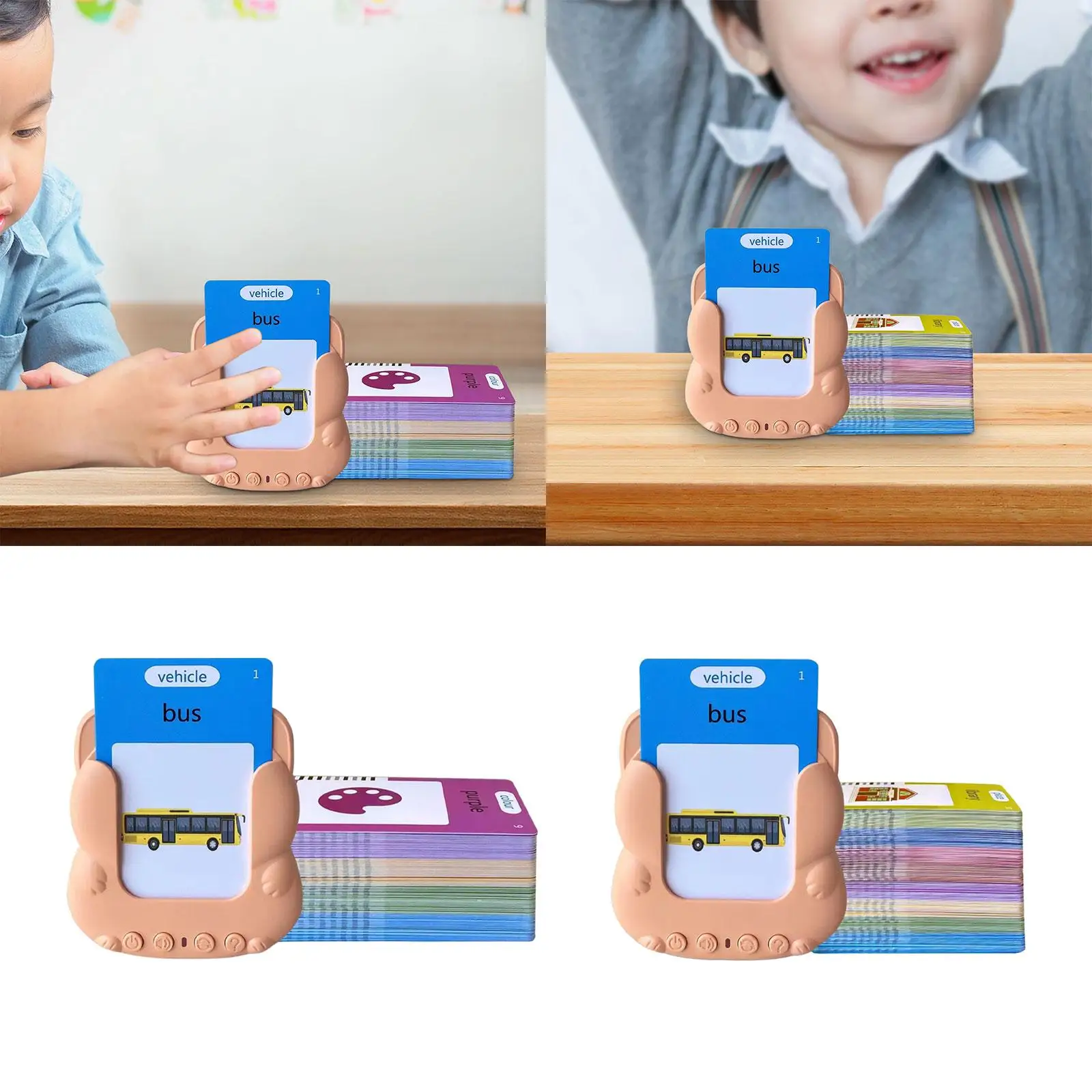 Talking Flash Cards Pocket Speech Vocabulary Games English Children Preschool Educational Learning Sight Words Learning Machine