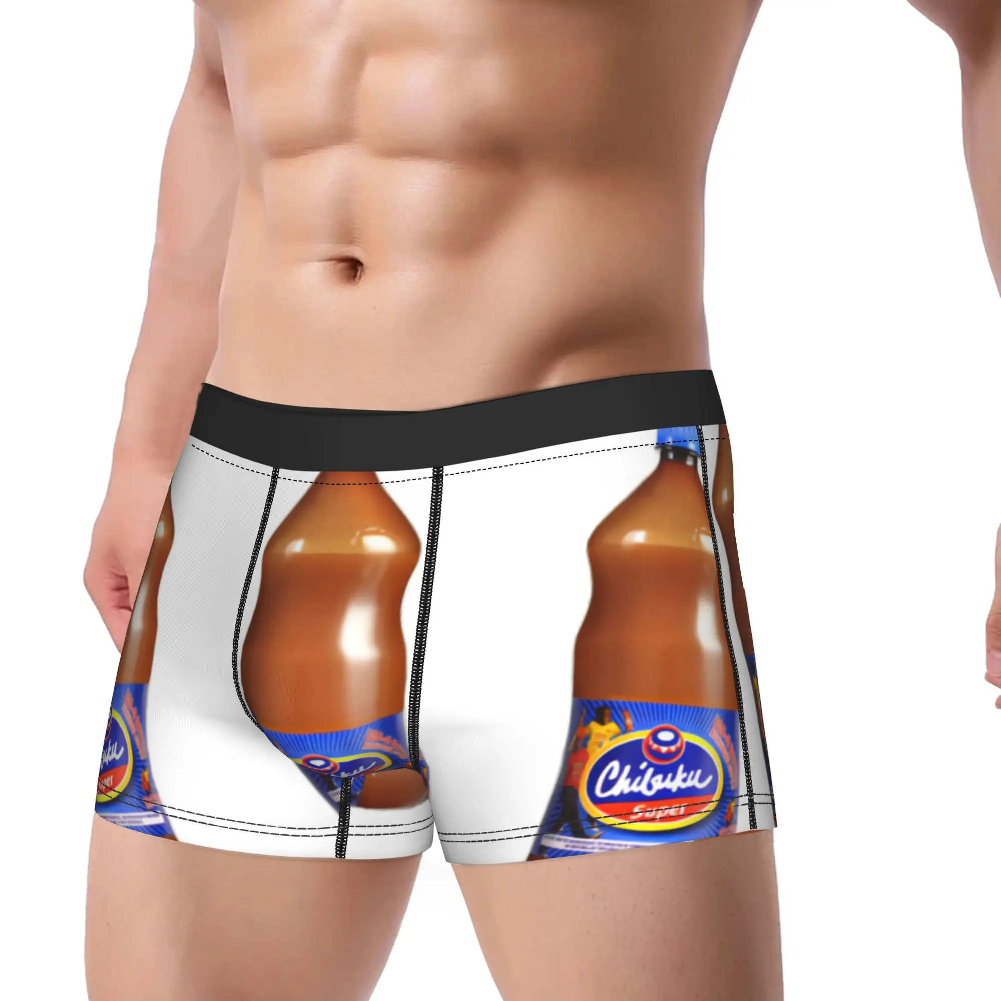 cChibuku Super Bottle  cChibuku Underpants Homme Panties Male Underwear Print Shorts Boxer Briefs