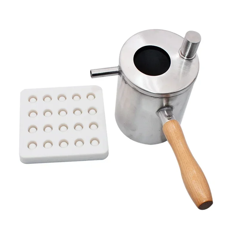 Beeswax Burette Silicone Queen Cell Mold Beeswax Melting Pot Honey Bee Candle Tool Beeswax Pouring Pot Boiling Wax Melter Pot