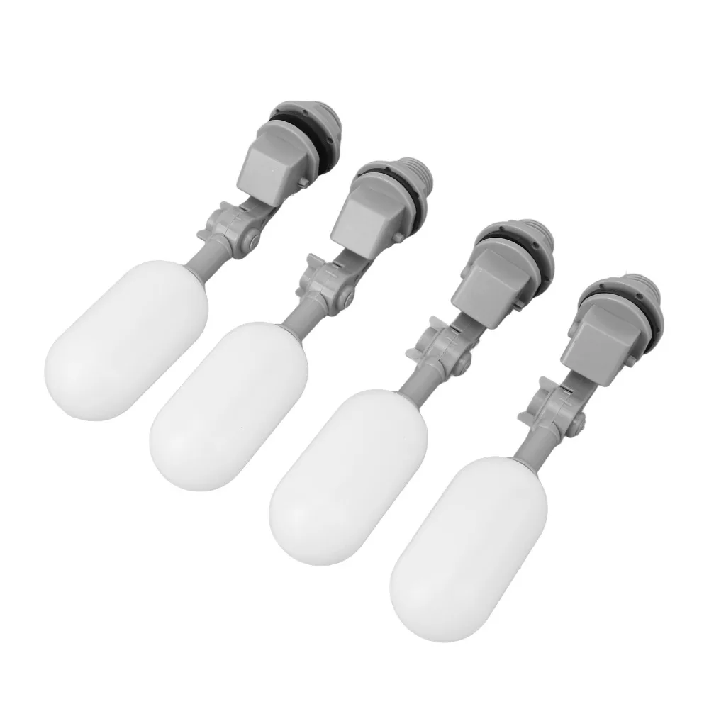 Grey Mini Hydraulic Float Valve Plastic Length 18cm Short Oval Float Ball Water Level Control Fitting