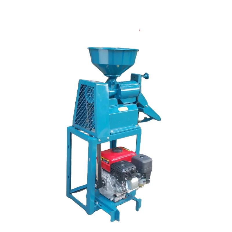 Hot Sale Direct Factory Single Rice Mill Machinery With Engine For Home Use