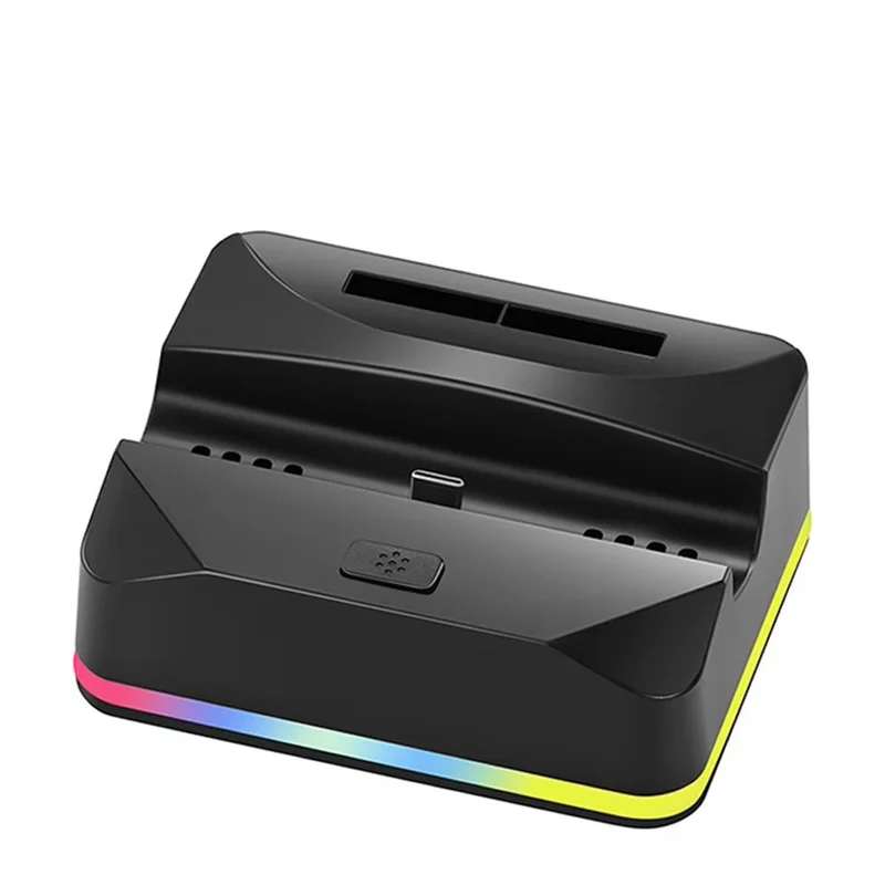 

【Купить это не ниже!】Для Switch 2, станция быстрой зарядки, зарядная док-станция с RGB-подсветкой, портативная подставка для игровой консоли, охлаждающий вентилятор