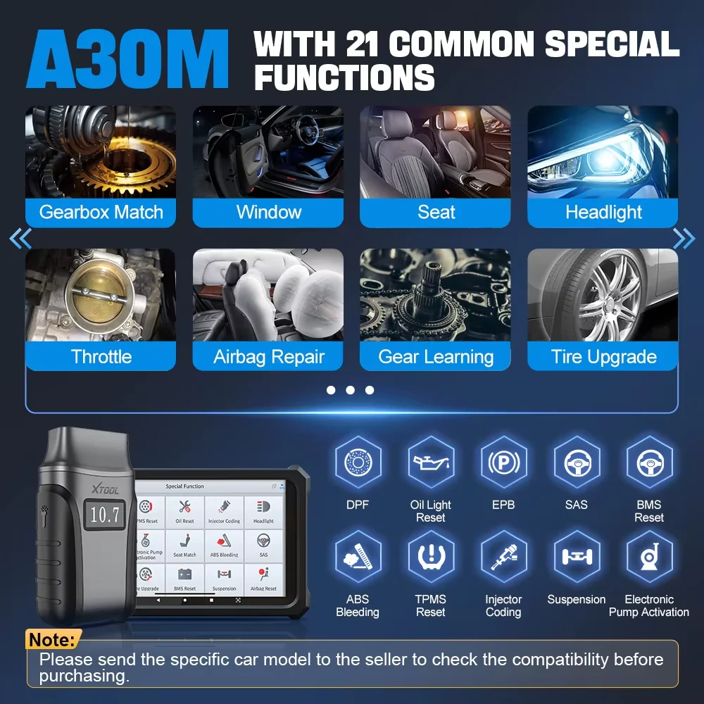 XTOOL A30M AD20PRO OBD2 Scanner Full System All Car Free Update Automotive Code Reader OBDII DTC Lookup Diagnostic Scan Tools