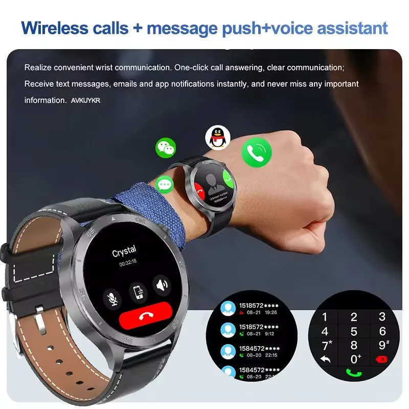 2025New لـ OPPOX2 Sports SmartWatch Ultra HD AMOLED خارجي موضة GPS بوصلة IP68 مقاوم للماء بلوتوث دعوة Smartwatches الرجال