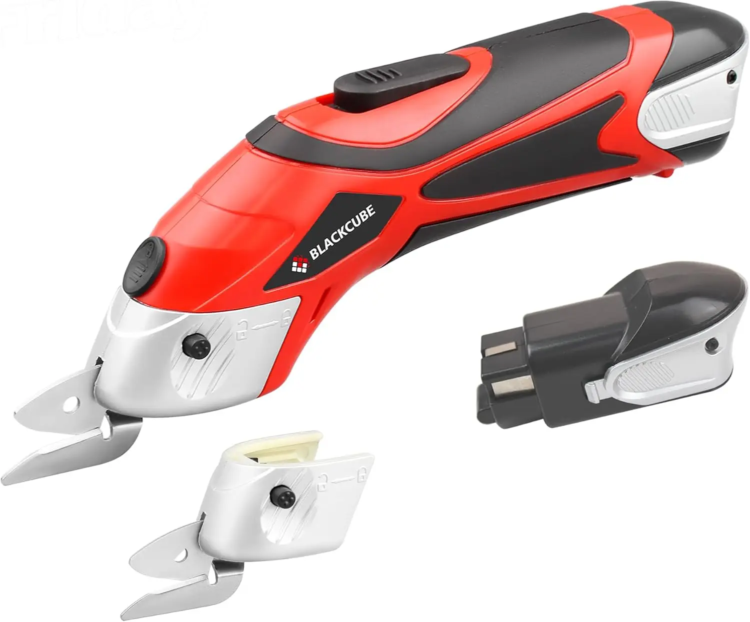 

Cordless Electric Scissors Kit: Powerful Cutter for Cardboard, Fabric & More, Rechargeable Dual Blade Tool