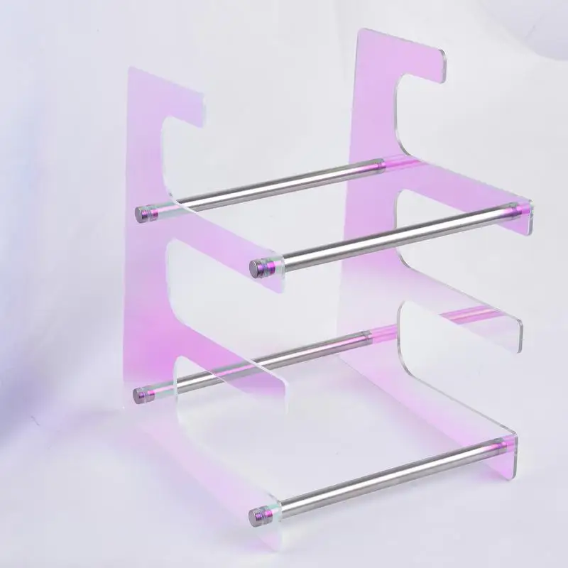 3 Tiers color Display Keyboard Holder Acrylic Keyboard Stand Computer Mechanical Keyboard Rack Storage Detachable Holder