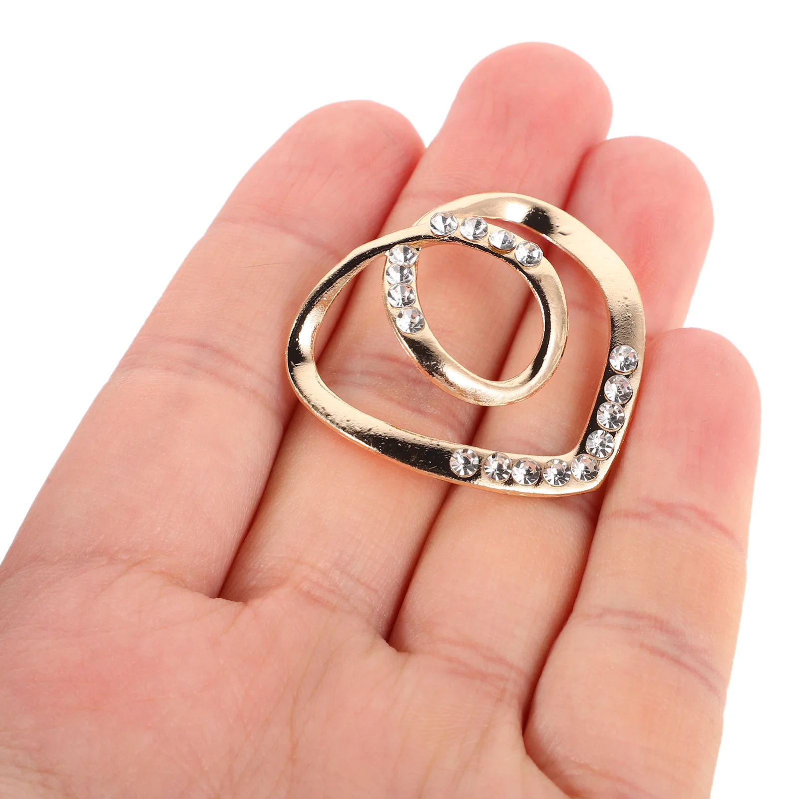 

9Pcs Rhinestone Shirt Tie Clips Pearl Scarf Waist Buckle Tightener Clip Side Clothing Accessories Sweater Dress