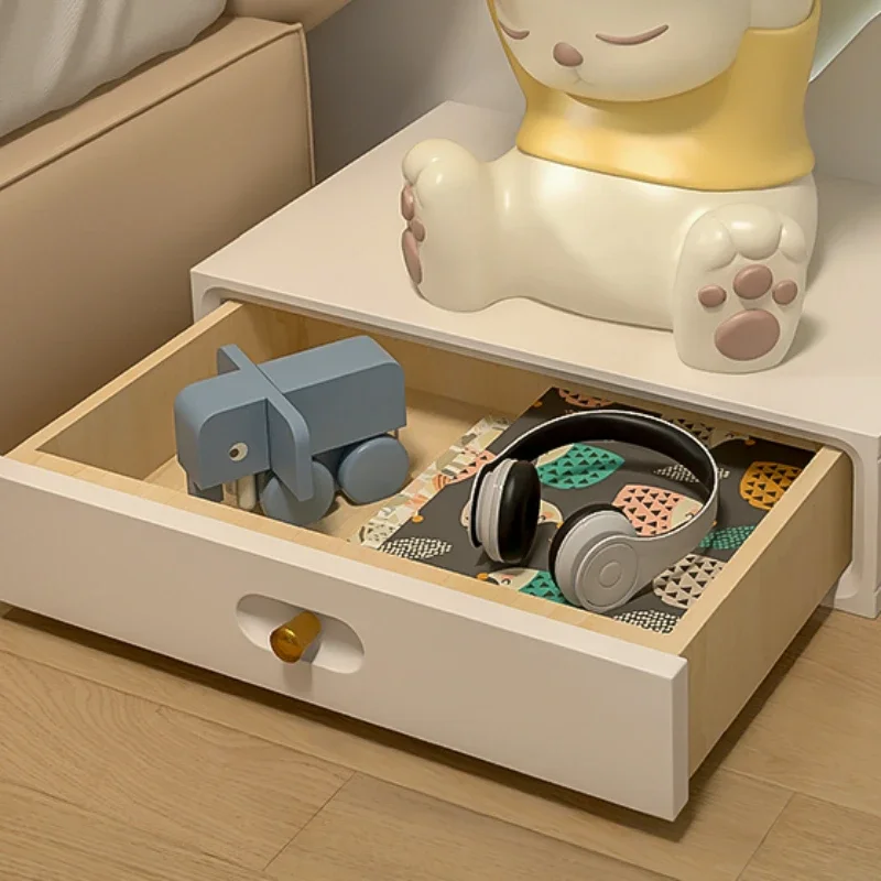 Mesita de noche nórdica para niños, mueble bonito y moderno, armario de esquina, almacenamiento