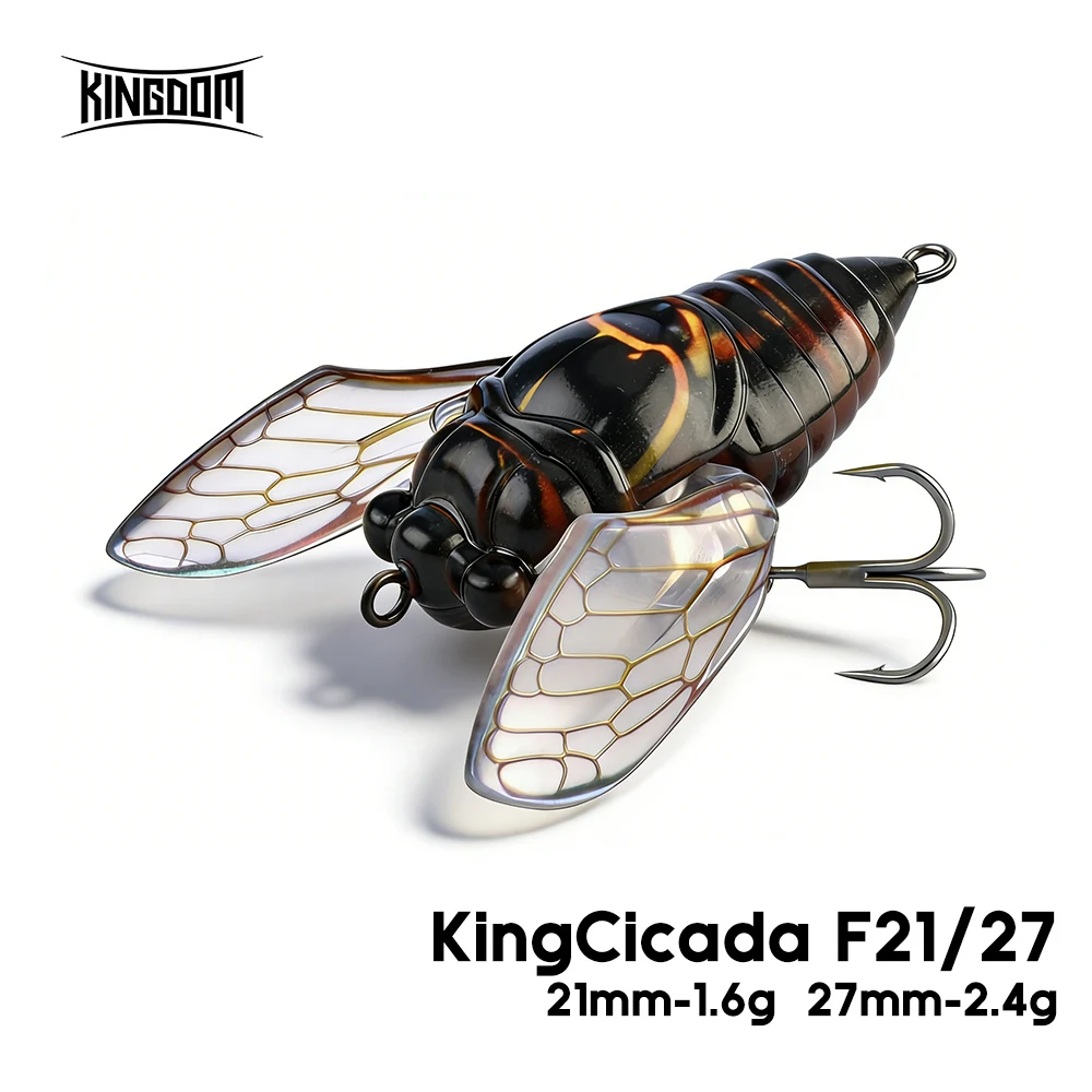 Kingdom Cicada señuelo de superficie imitación insecto black bass