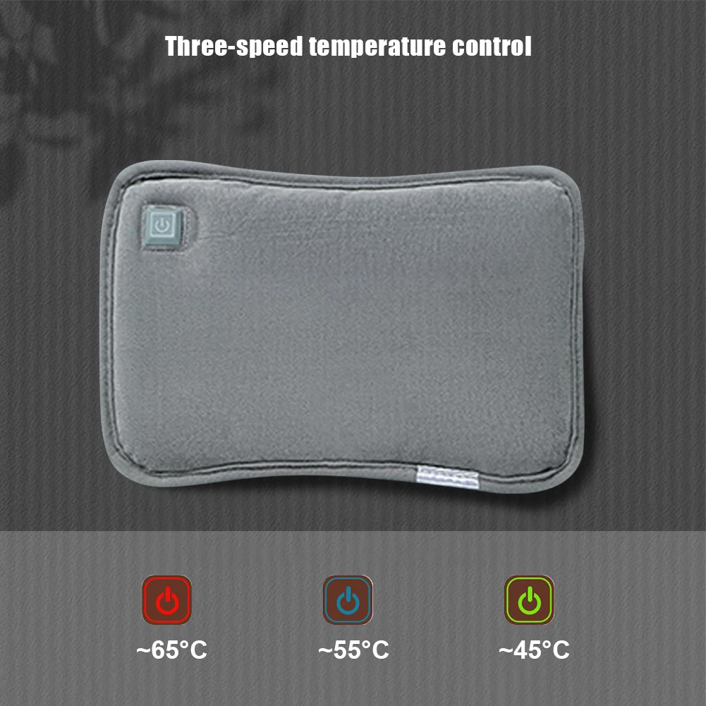 Electric Hot Bag Electric Hot Water Bag Hot Water Bottles Hand Warmer Winter Soft Plush Charging Rechargeable Warm Hand Pocket