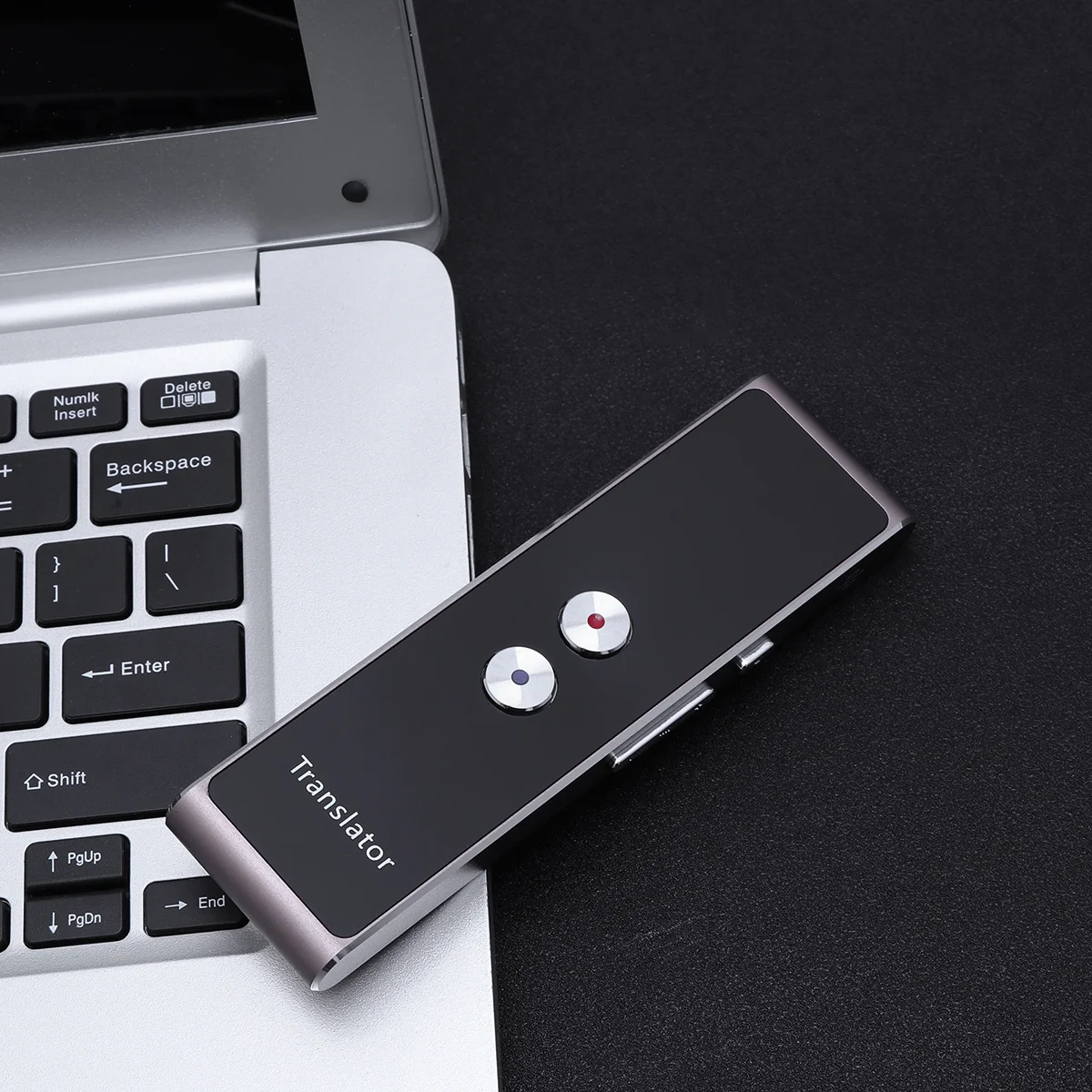 Smart Translation Device Portable Real Time Two-Way Voice Language Translator Text To Speech Reader For Travel Business Brown