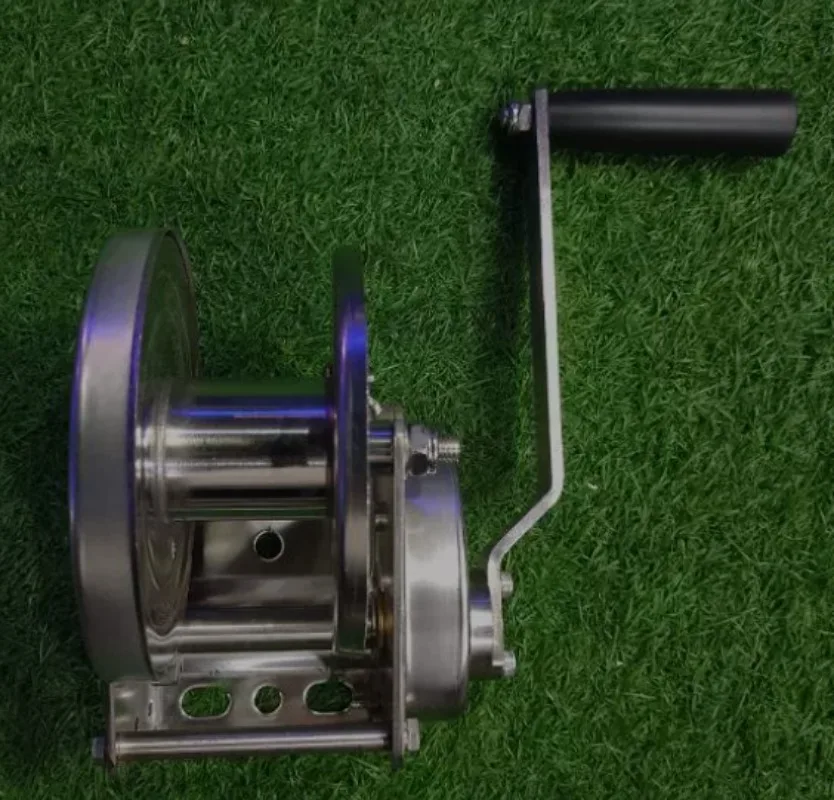 Suitable for Stainless Steel Self Locking Hand Crank Manual Winch Hoist 1200 Lbs Heavy Duty Lifting Gear for Garage Warehouse