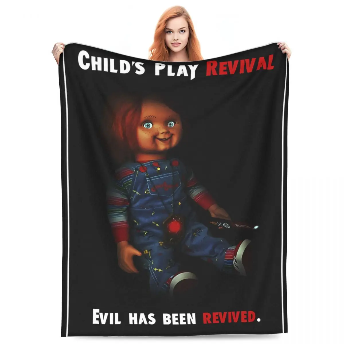 Chucky Has Been Revived Blankets Fleece Winter Multifunction Soft Throw Blanket for Bed Car Plush Thin Quilt