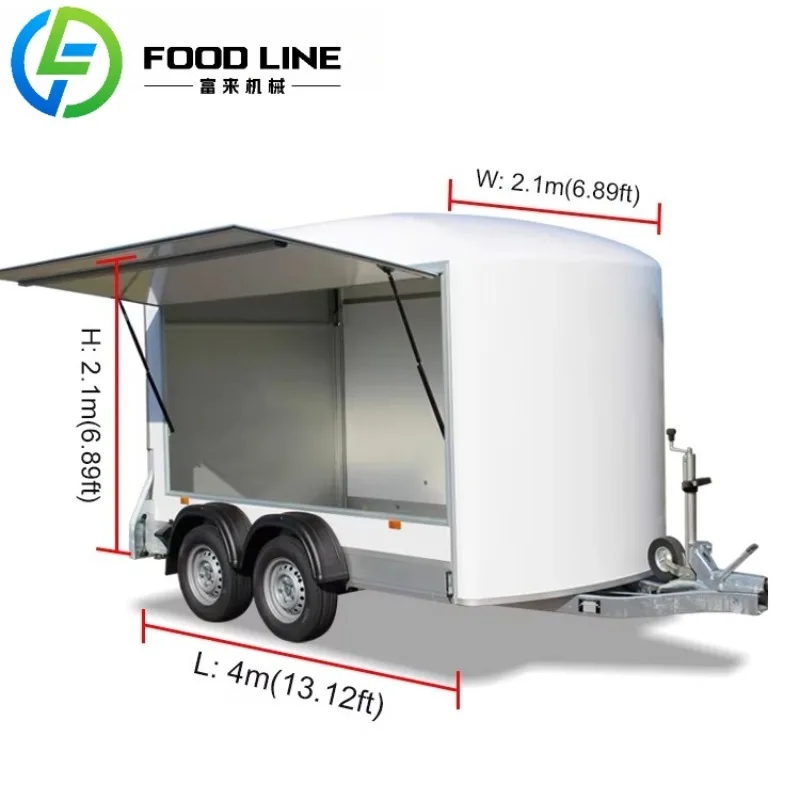 Custom Mobile bar Coffee Bbq Horse Box Food Trailer Cart Small Bakery Snack Machines Food Truck Food Shop