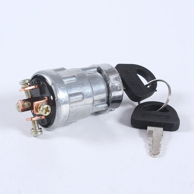 NEW HOT In Stock-Universal Car Boat 12V 4 Position Ignition Starter Switch With 2 Keys For Petrol Engine Farm Machines Harvester