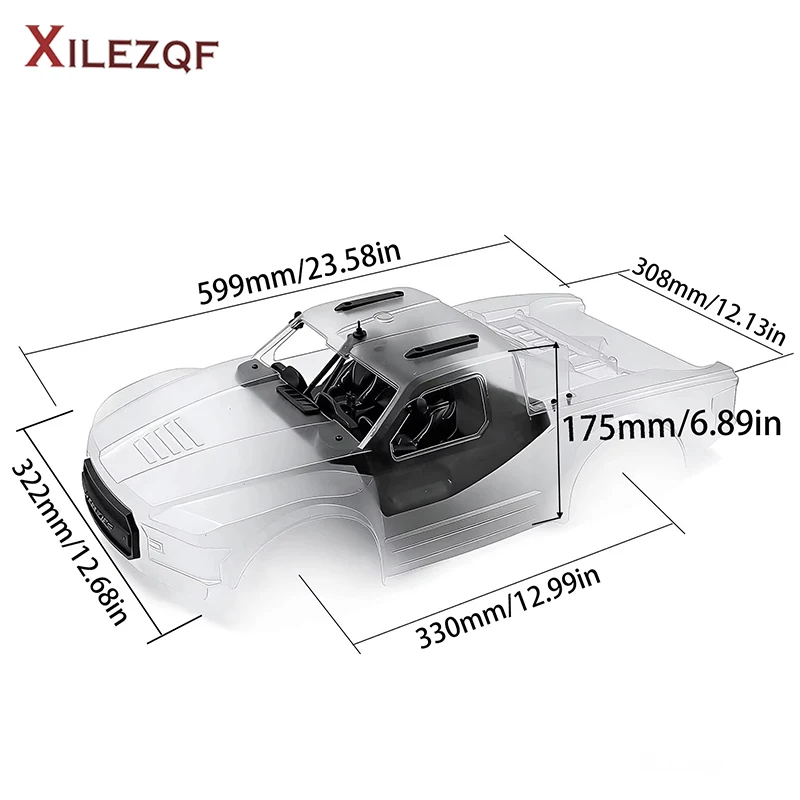 1/10 Short Course Truck Body PC Shell Kit 330mm Wheelbase for 1:10 RC Car Traxxas Slash 2WD 4X4 Arrma Senton FS Racing Explorer