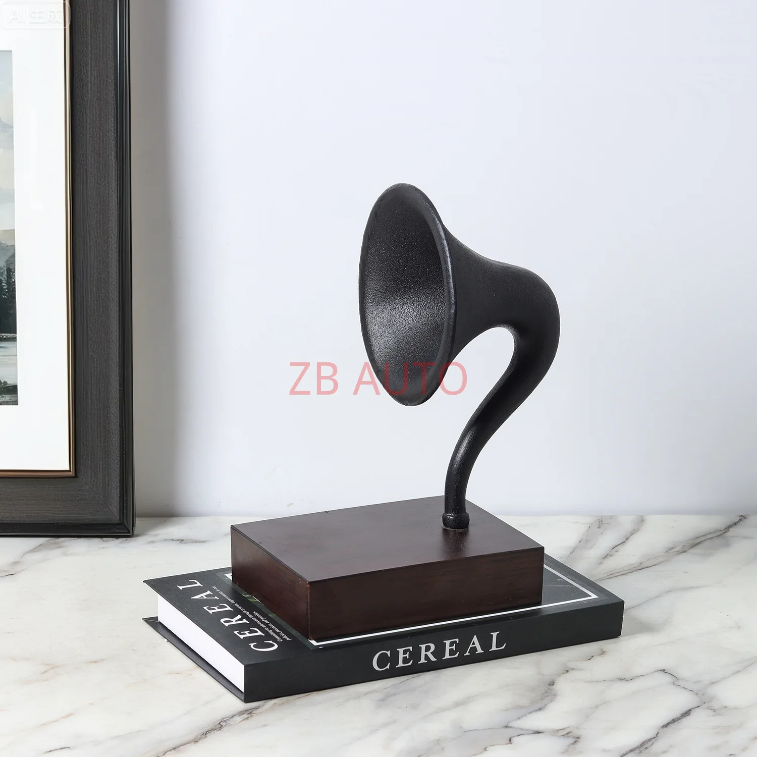 

Modern simple gramophone ornaments living room TV cabinet niche decoration model room study bookshelf display soft decoration