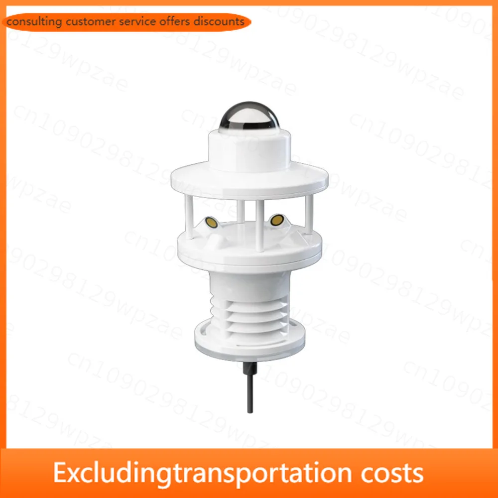 Shenghui Miniature Intelligent Automatic Six Parameters Steel Weather Station with +/-0.3m/s Accuracy 1 Year Warranty Anemometer