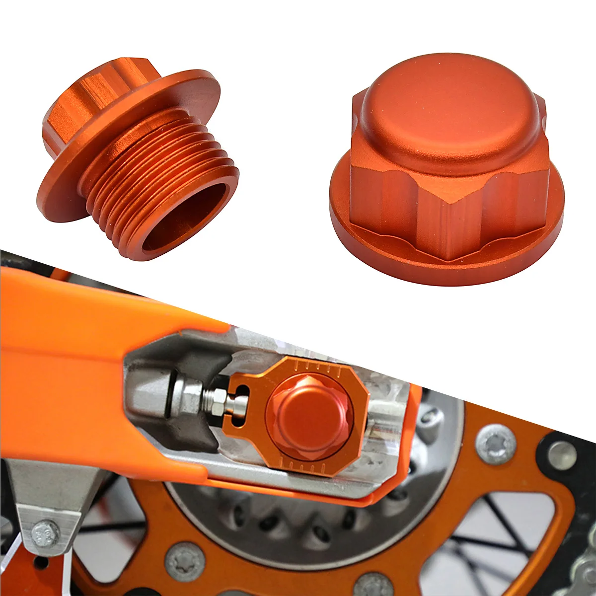 

For KTM 125-530 EXC/EXC-F/XC-W/SMR 2003-2015 For Husaberg 125-501 TE/FE 2009-2014 Motorcycle Wheel Axle Lock Nut Screw Bolt