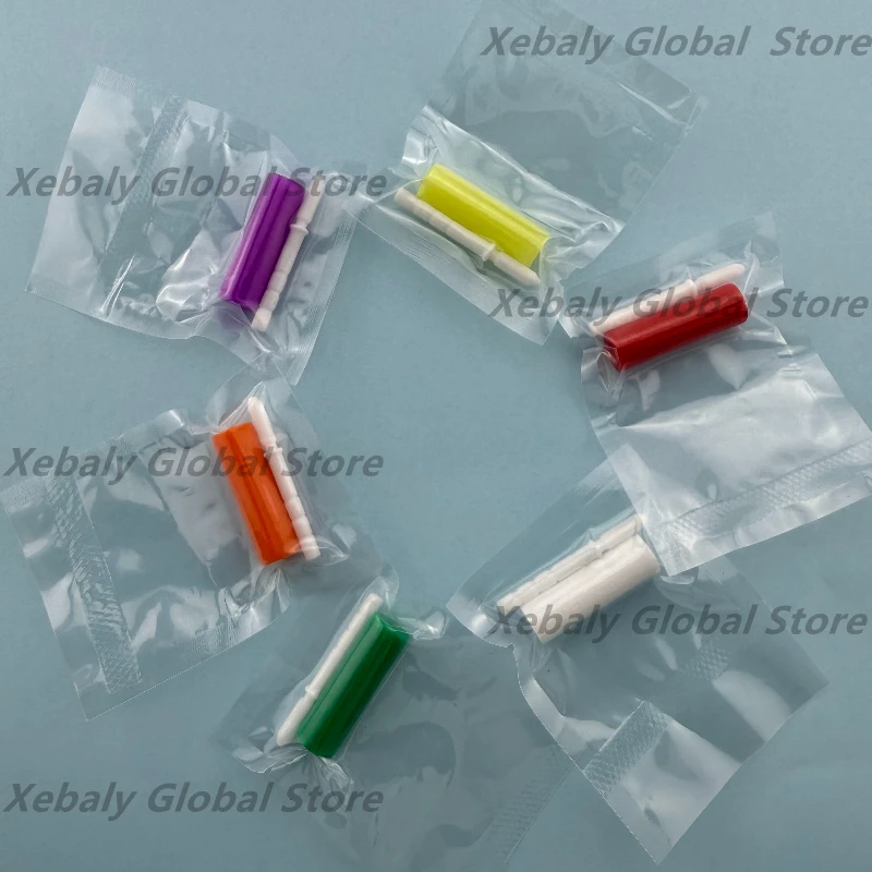 

60 Sets Dental Braces Chewies Aligner Fruit Flavors Silicone Teeth Stick Flexible Aligner Seating Chews Tray Seaters Chompers