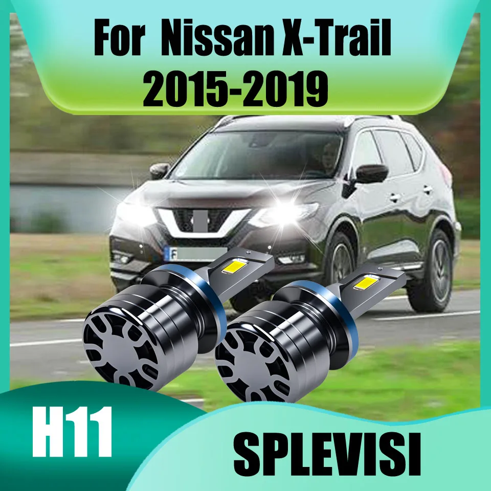 

2Pcs Car Headlight H11 Hi/Lo LED 18000LM Auto Headlamp Bulbs 12V Kit For Nissan X-Trail 2015-2019 2015 2016 2017 2018 2019