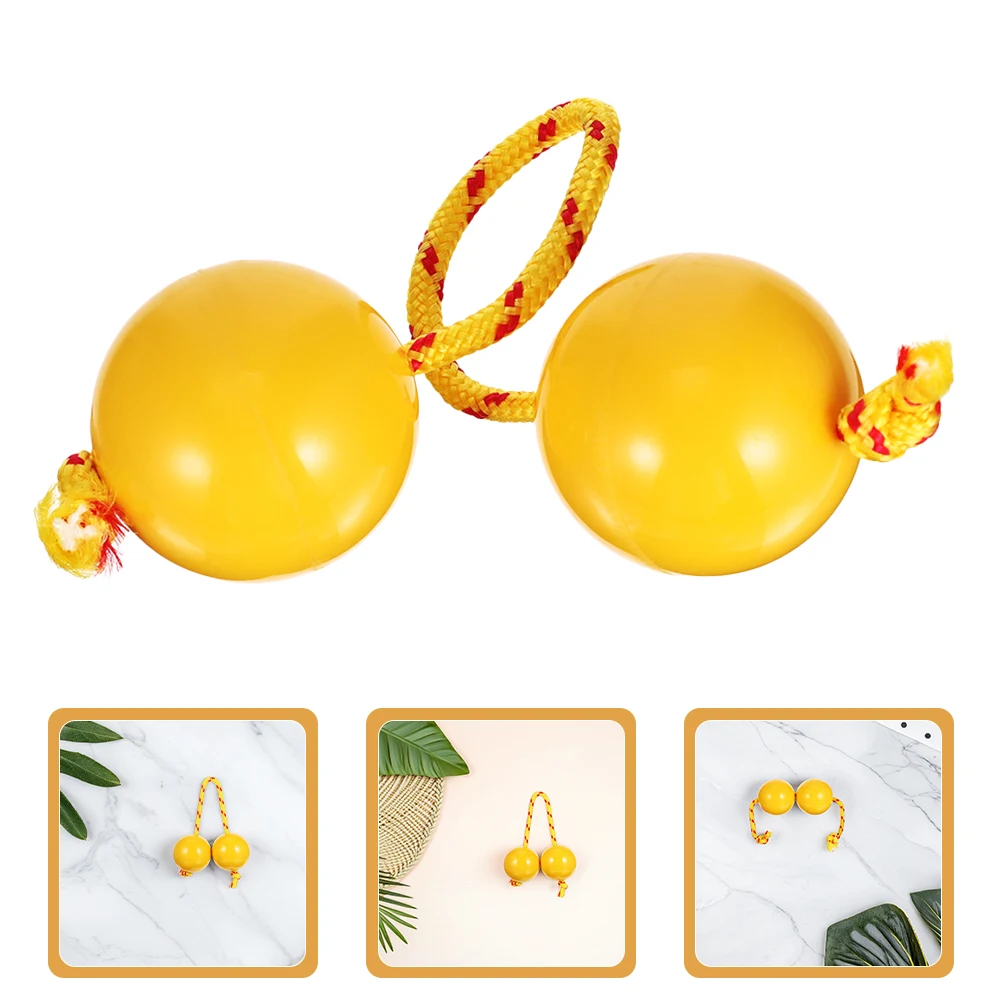 

2 Pcs Percussion Kashaka Rhythm Instrument Hand Shaker Toy Asalato Musical Egg Shape