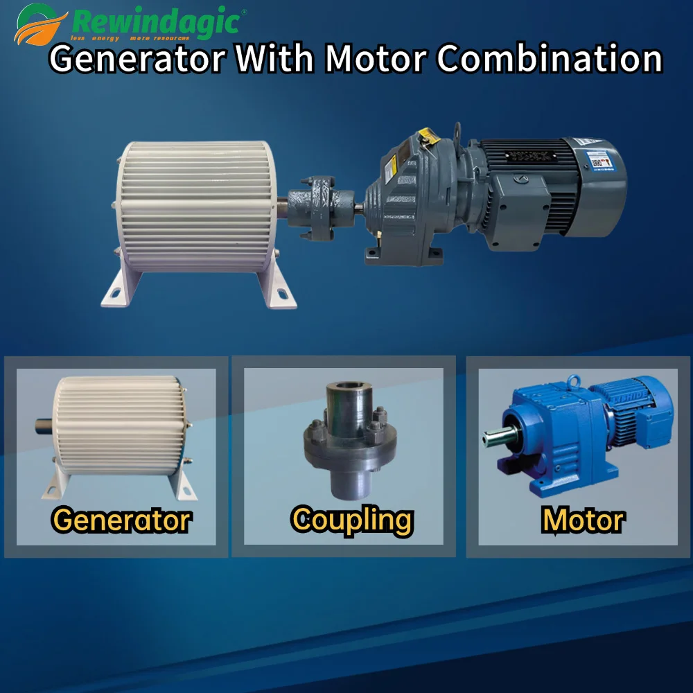 

Low RPM 20KW 30KW 400RPM 300RPM 110V 220V 380V Gearless Permanent Magnet Generator AC Alternators Use For Wind/Water Turbine