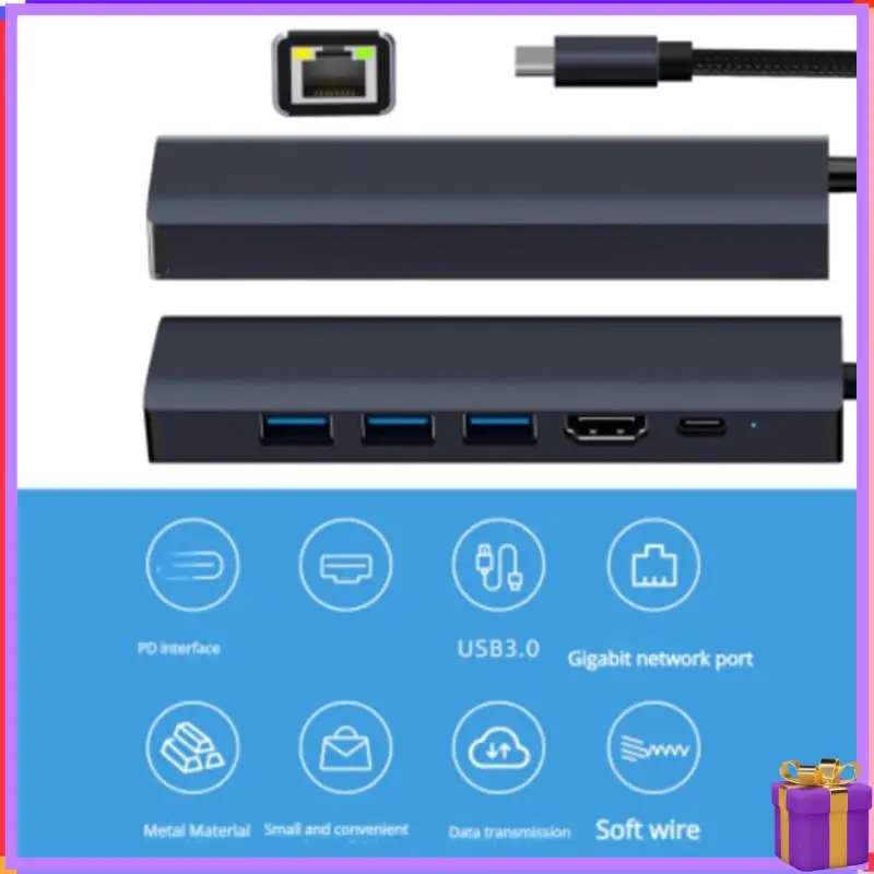 

Advanced PD RJ45 Docking Station For Thunderbolt Dock Adapter Type C To Usb 3 0 Splitter Hub Laptop Usb Expander Gigabit Hub